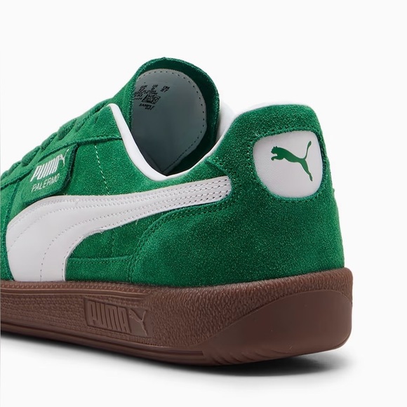 NIB Puma Palermo Green Suede Sneakers Kids 7/Womens 8.5 - Picture 4 of 9